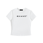 "MONEY-LOGO" Bodycon T-Shirt (WHITE)