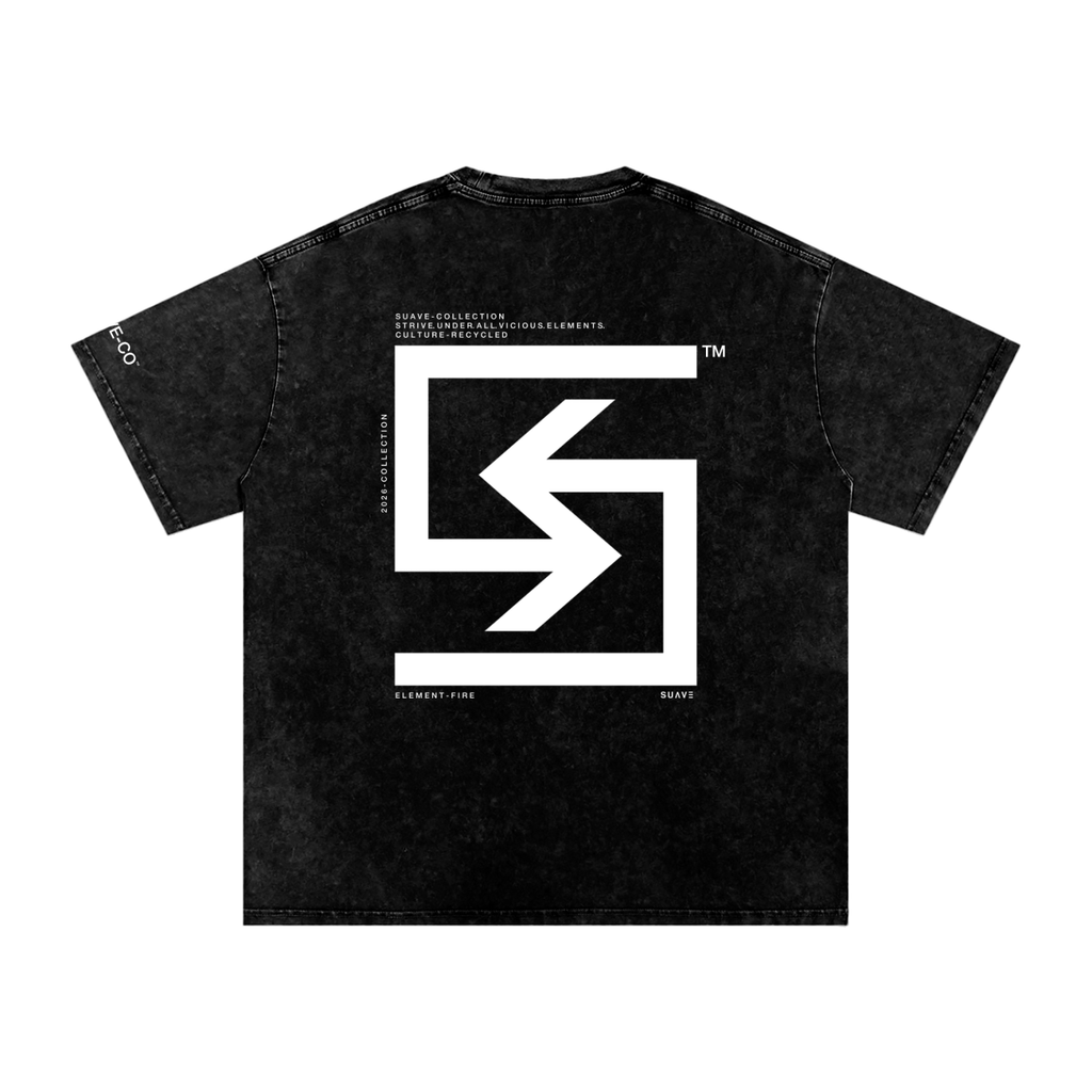 SUAVE-CO™ "LOGO" Washed Oversized T-Shirt
