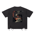 Snow Washed Raw-Hem T-Shirt
