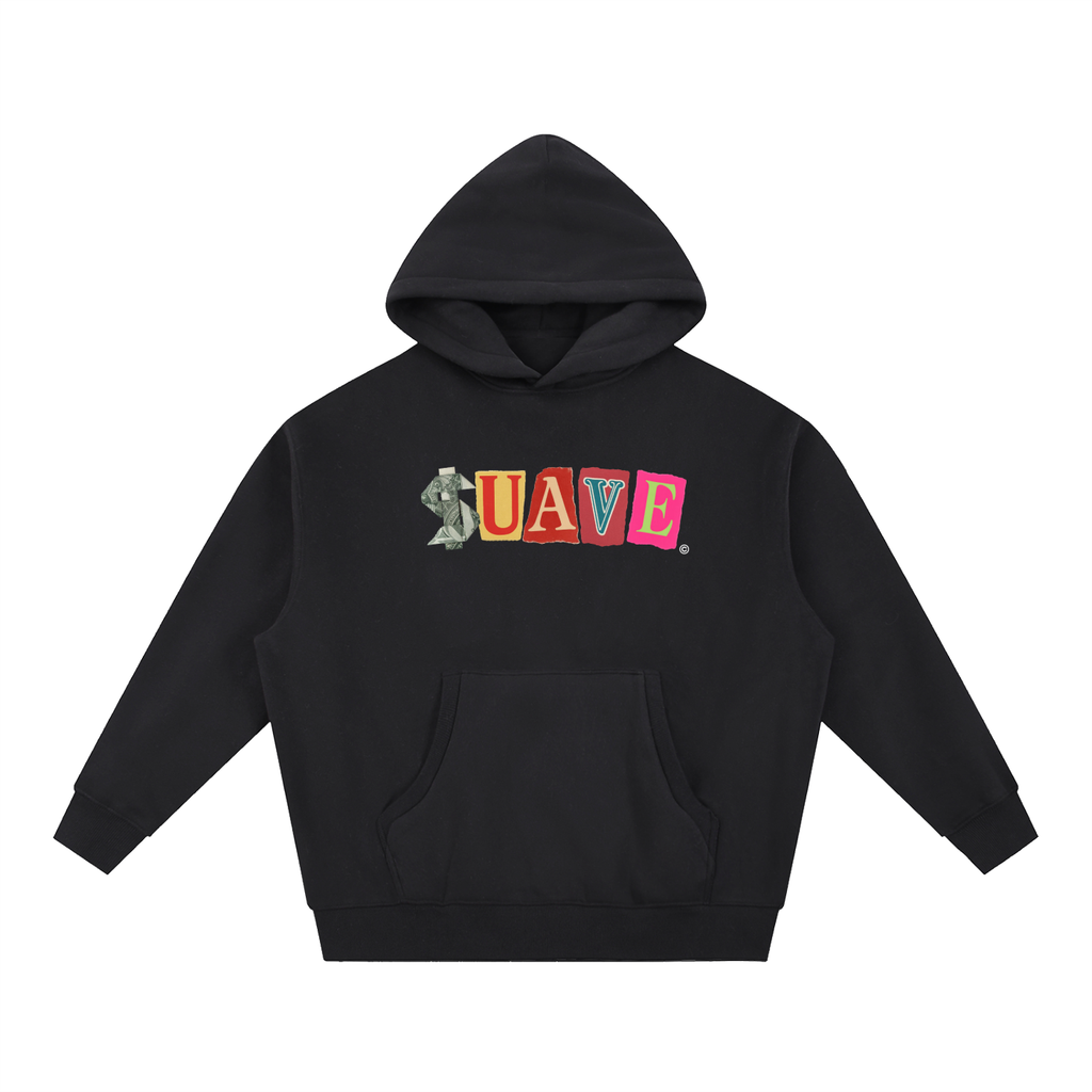 "RAN$OM" Oversized Boxy Fleece Hoodie