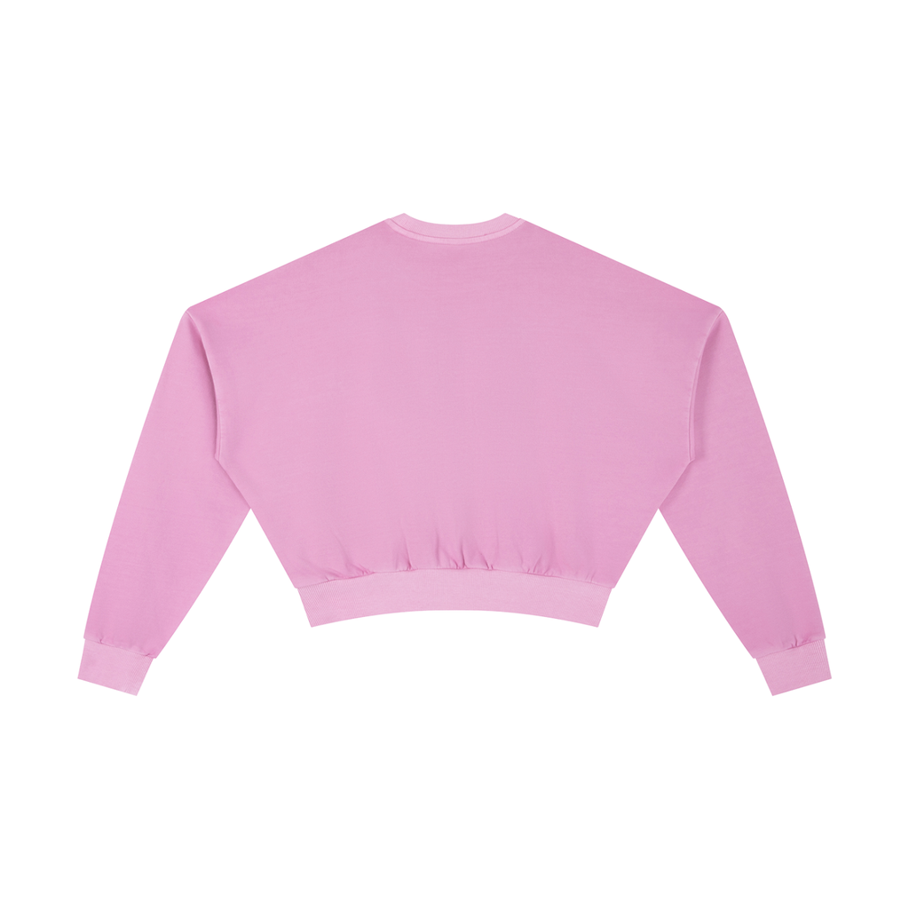"VARSITY" Vintage Washed Cropped Sweatshirt
