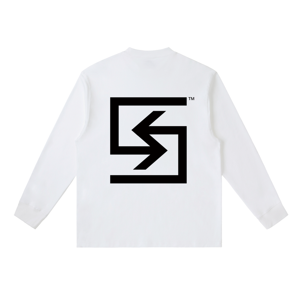 "MONEY-PLANE" Long-Sleeve T-Shirt (WHITE)