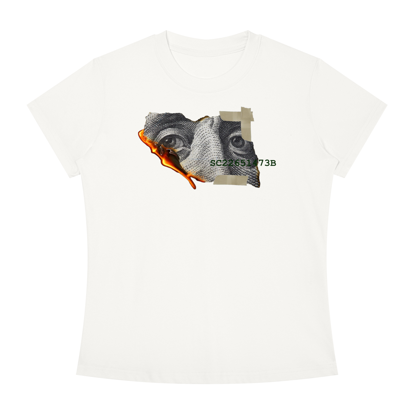 'BURNT-MONEY" (WHITE)