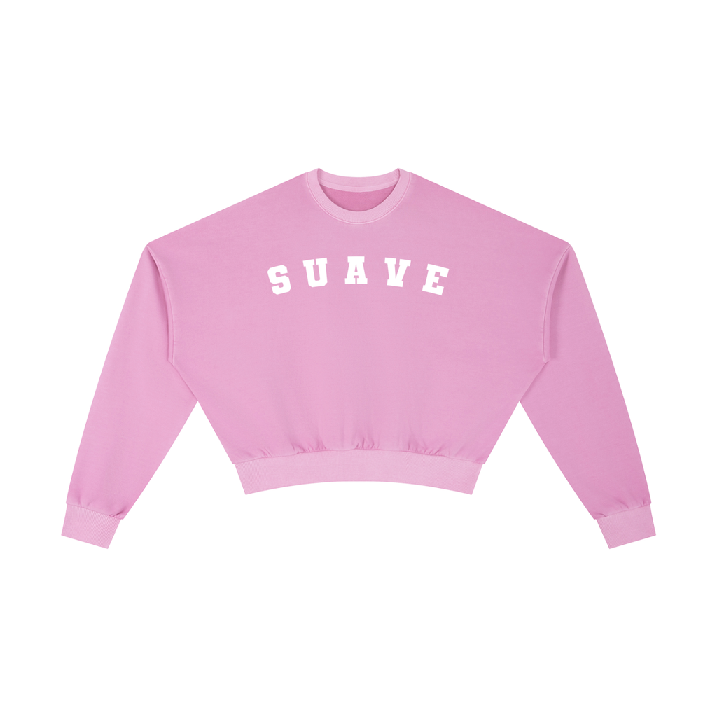 "VARSITY" Vintage Washed Cropped Sweatshirt