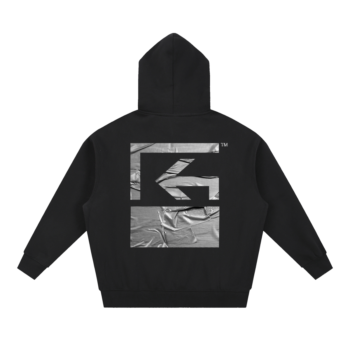 "RAN$OM" Oversized Boxy Fleece Hoodie