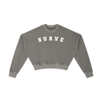 "VARSITY" Vintage Washed Cropped Sweatshirt