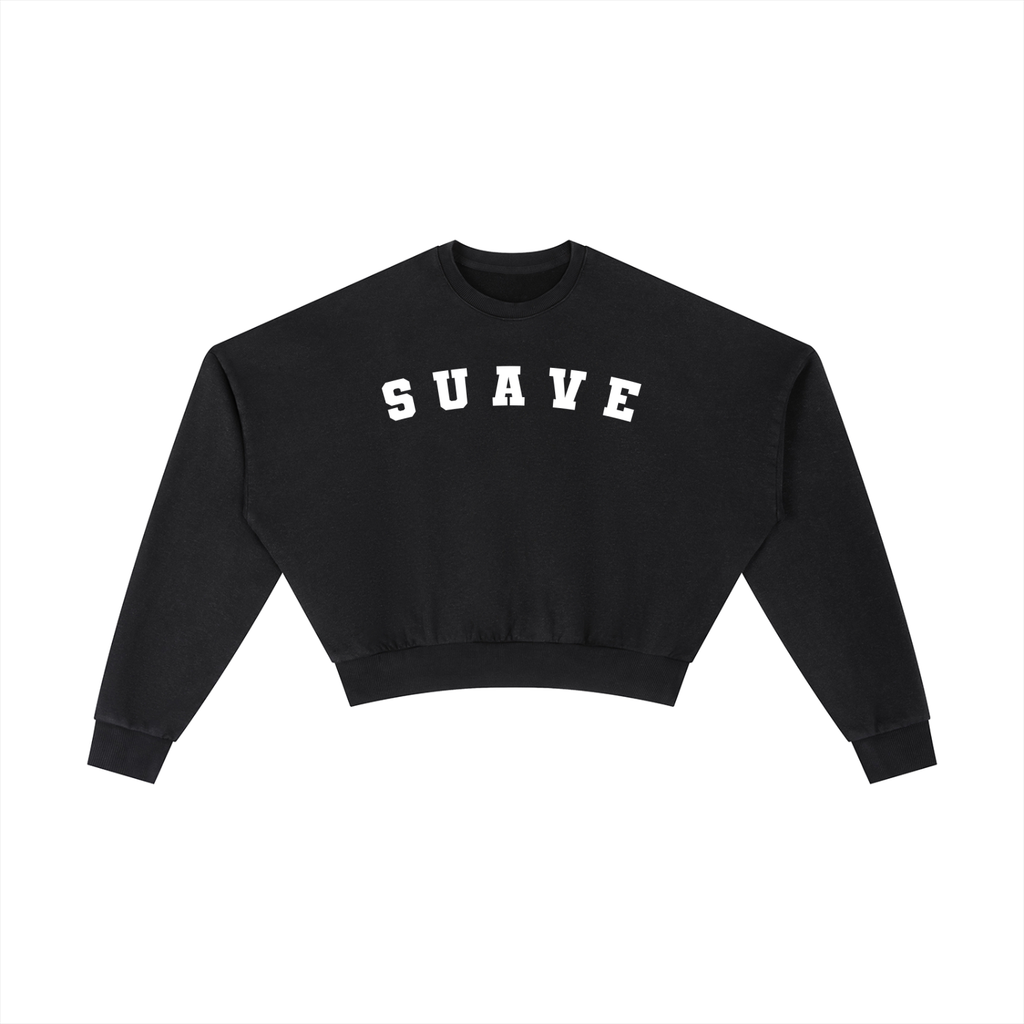 "VARSITY" Vintage Washed Cropped Sweatshirt