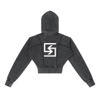 SUAVE-CO™ Vintage Washed Cropped Hoodie