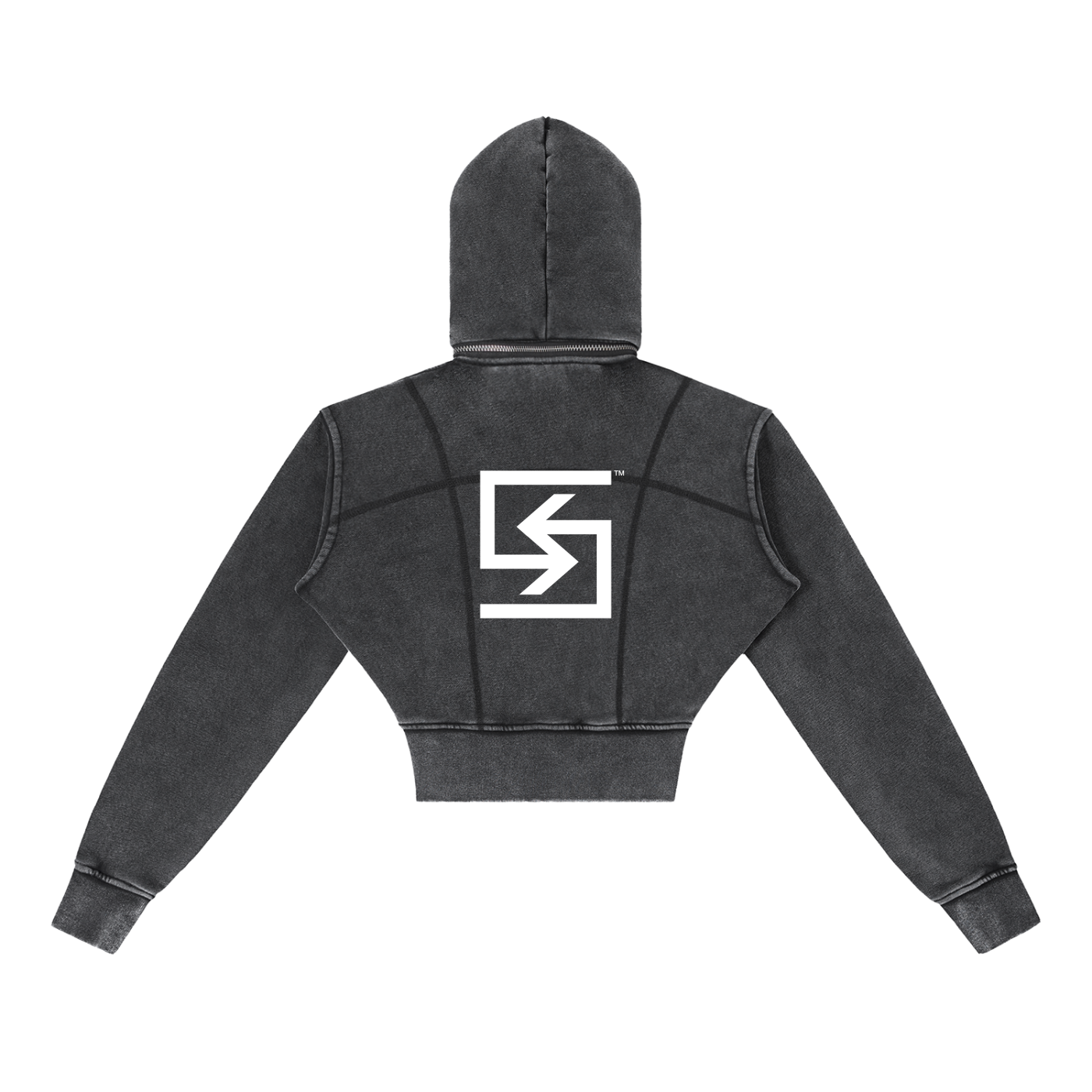 SUAVE-CO™ Vintage Washed Cropped Hoodie