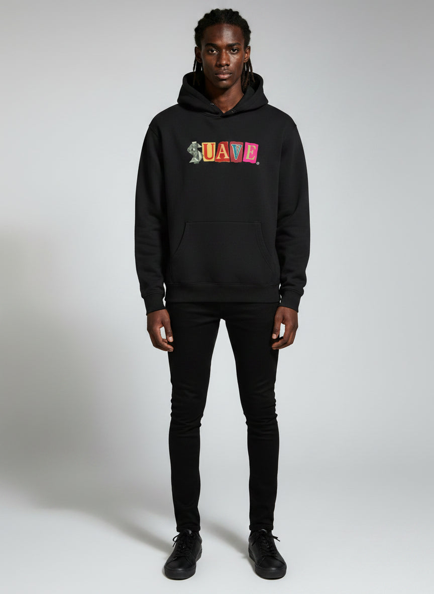 "RAN$OM" Oversized Boxy Fleece Hoodie