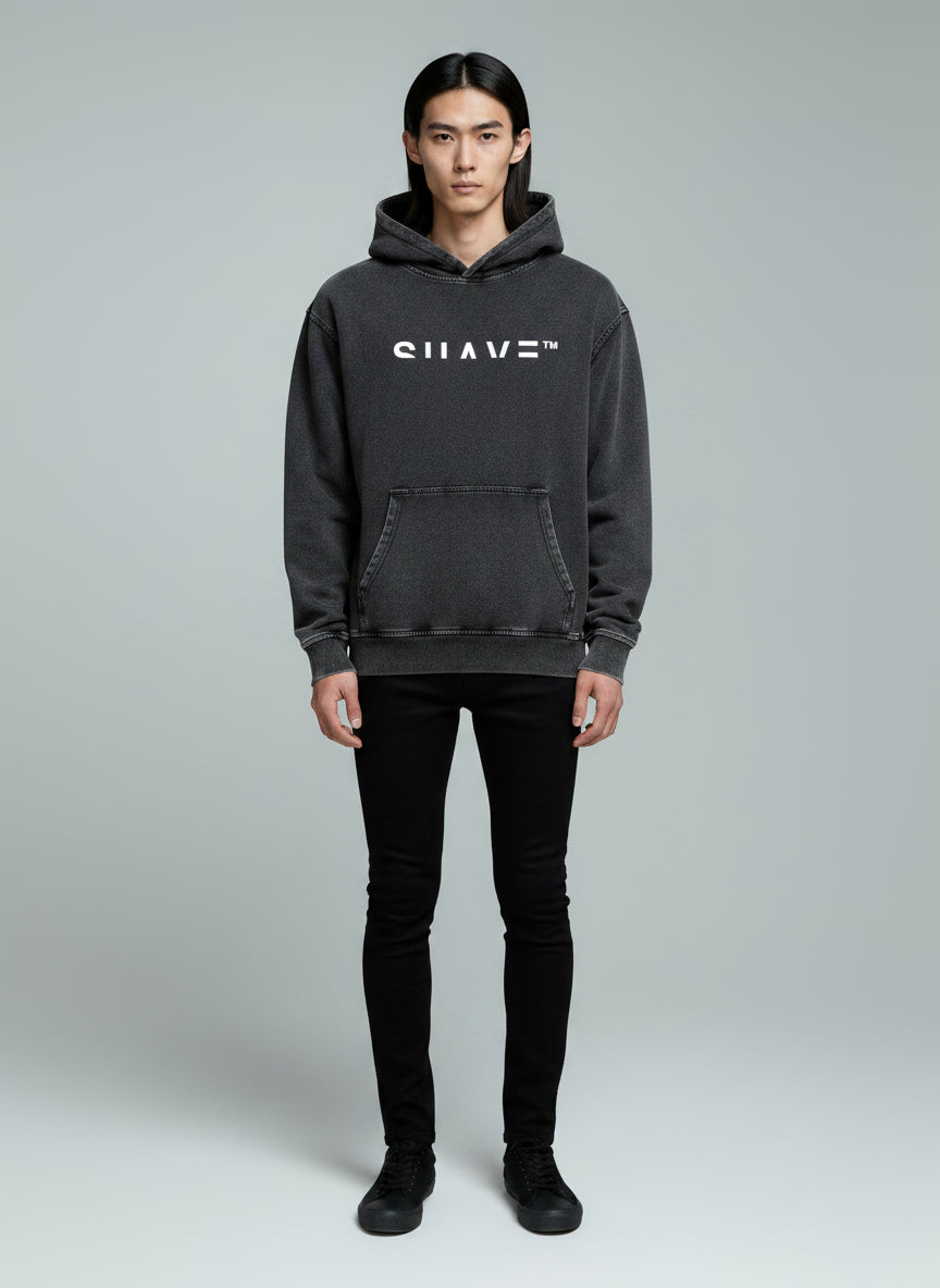 "TWIN-DRAGONS" Washed Oversized Hoodie