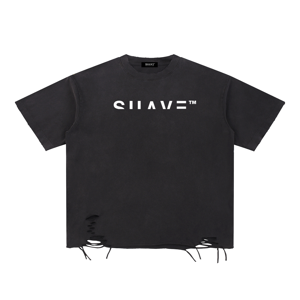 Snow Washed Raw-Hem T-Shirt