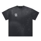 "BRAND" Sunfade Paint Splatter T-Shirt