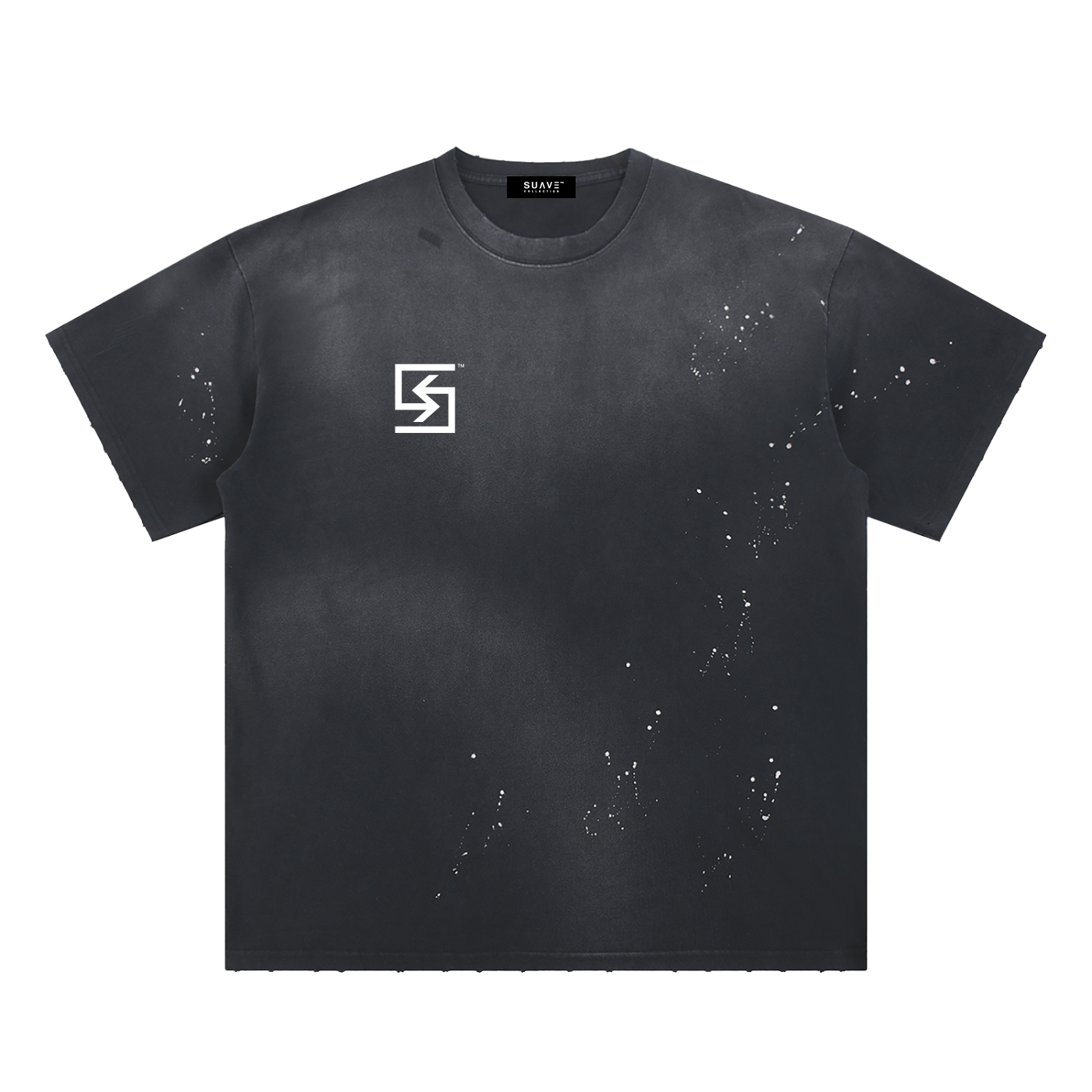 "BRAND" Sunfade Paint Splatter T-Shirt