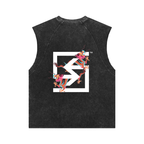 "TWIN-DRAGONS" Washed Tank Top