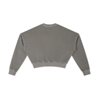 "VARSITY" Vintage Washed Cropped Sweatshirt