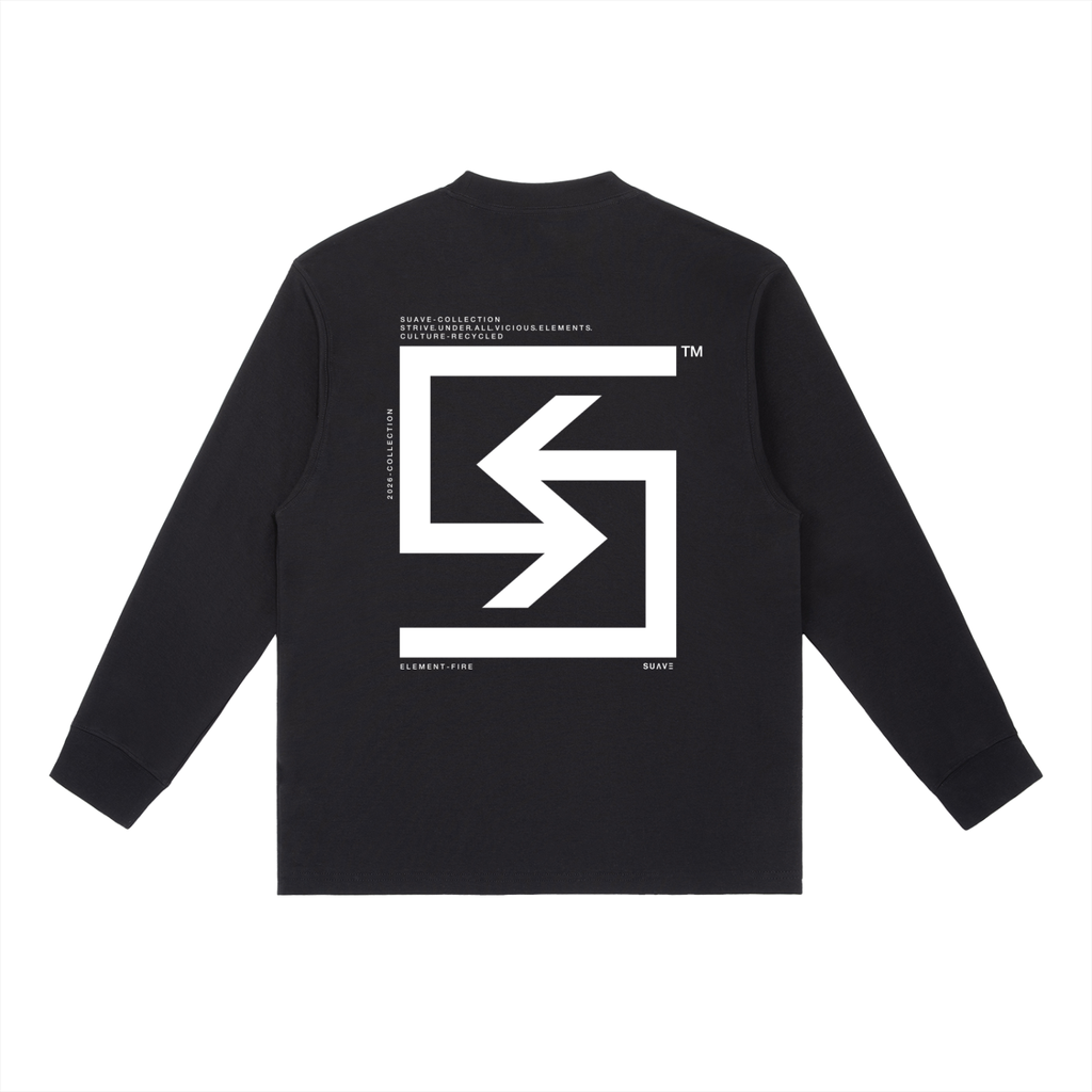 "LOGO" Long-Sleeve T-Shirt (BLACK)