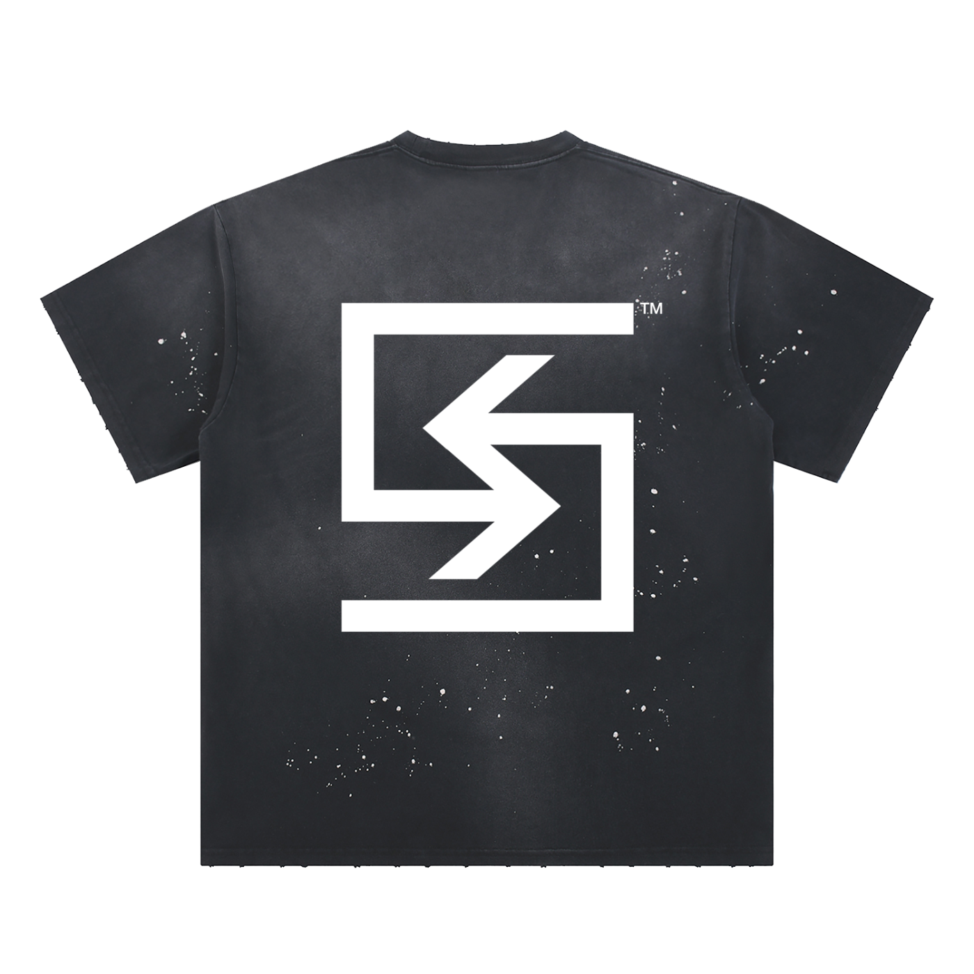 "BRAND" Sunfade Paint Splatter T-Shirt