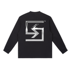 SUAVE-CO™ "CHROME" Long-Sleeve T-Shirt (BLACK)