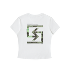 "MONEY-LOGO" Bodycon T-Shirt (WHITE)