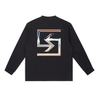 SUAVE-CO™ "CHROME" Long-Sleeve T-Shirt (BLACK)